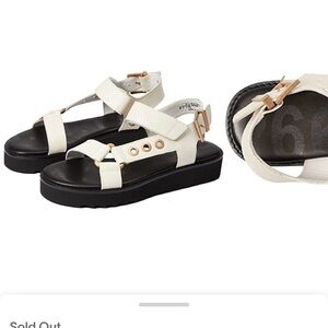 ALLSAINTS LEATHER SANDALS - size 8